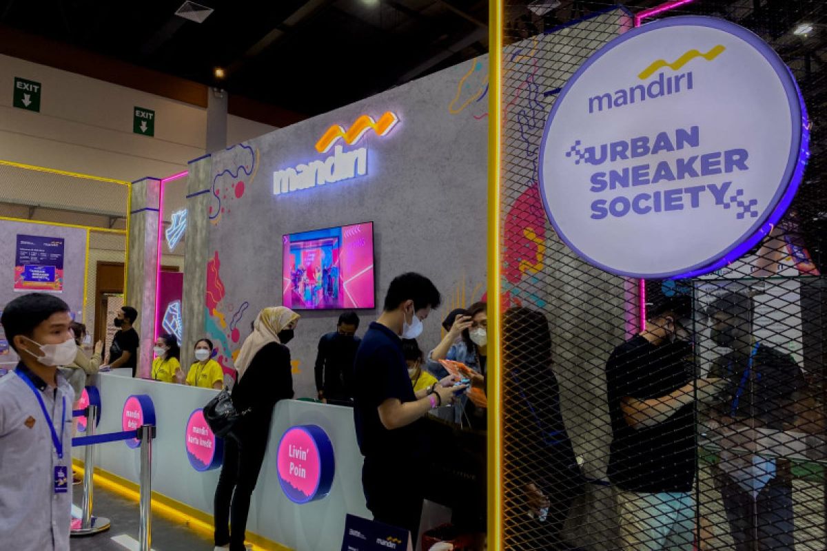 Mandiri bidik transaksi Rp15 miliar di Urban Sneaker Society 2021, dengan alat pembayaran nontunai