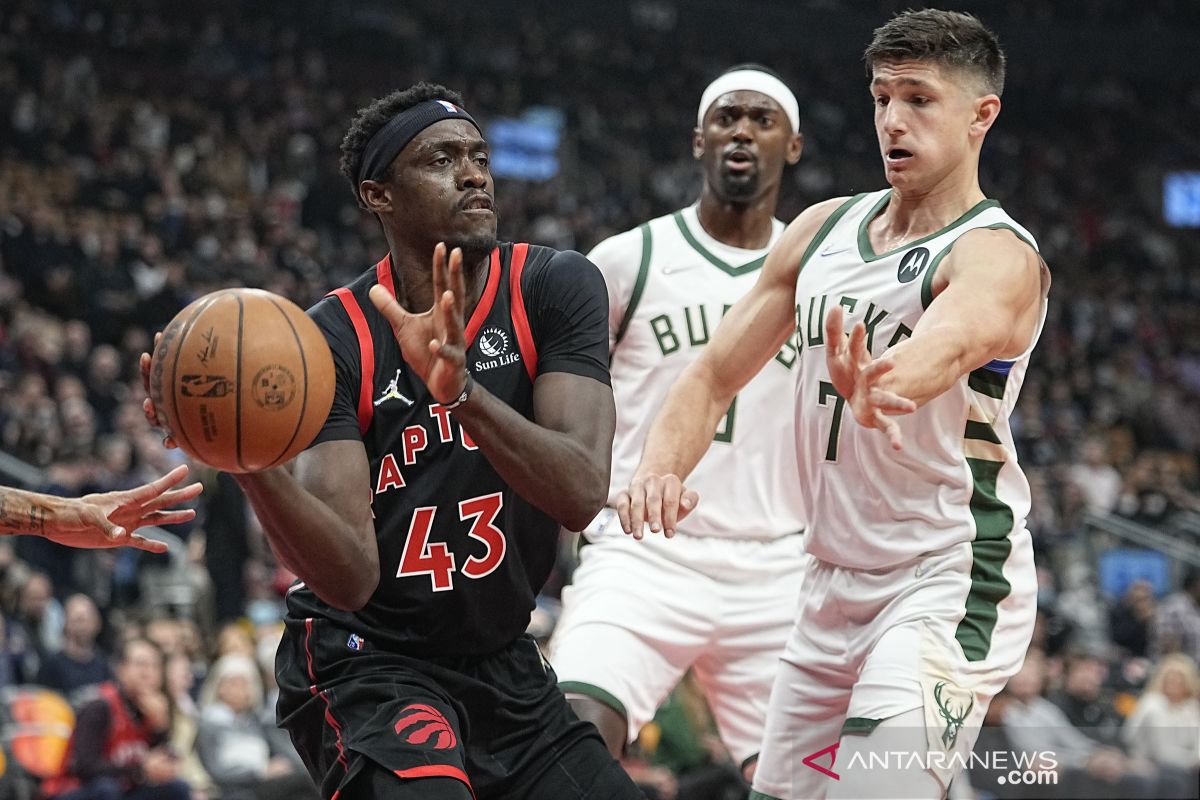 Raptors hentikan kemenangan beruntun Bucks saat  Antetokounmpo absen