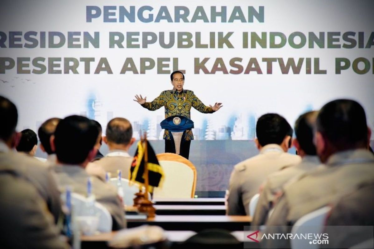 Presiden Jokowi pesan ke jajaran Polri jaga kehormatan RI di Presidensi G20