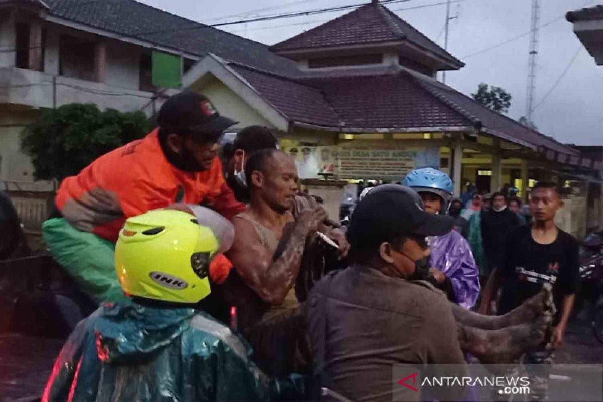 Data sementara korban luka akibat letusan Gunung Semeru