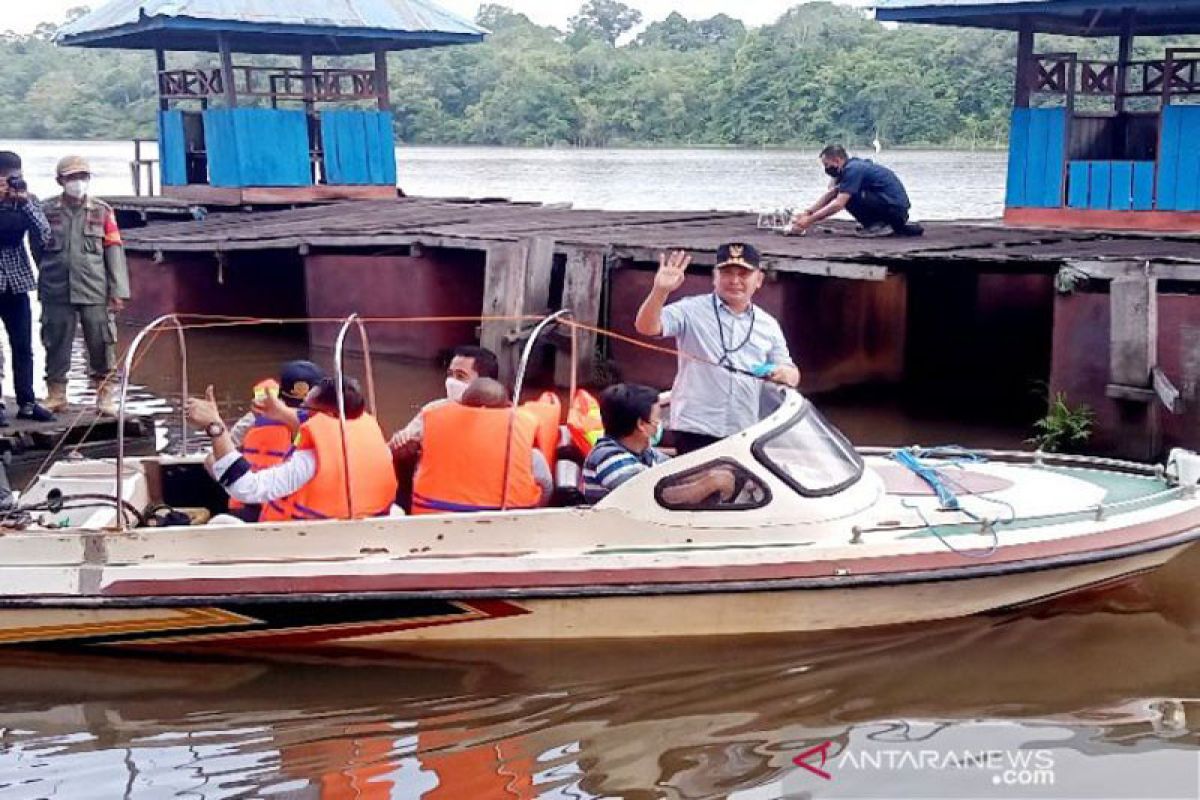 Gubernur Kalteng pantau potensi pertanian dan perikanan dua kabupaten