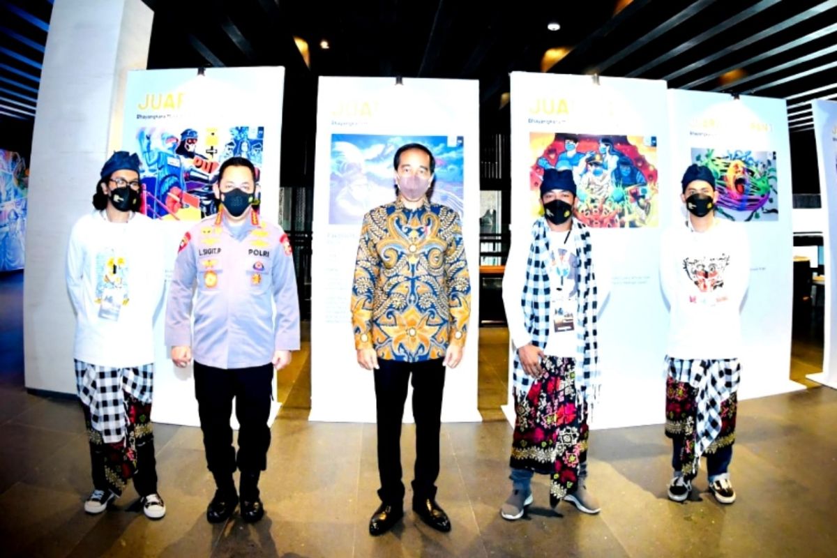 Jokowi apresiasi lomba mural piala Kapolri