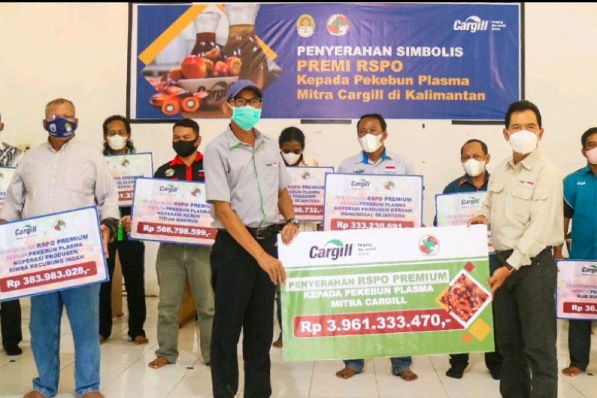 Cargill berikan premi RSPO Rp3,9 miliar kepada 2.900 pekebun di Kalbar
