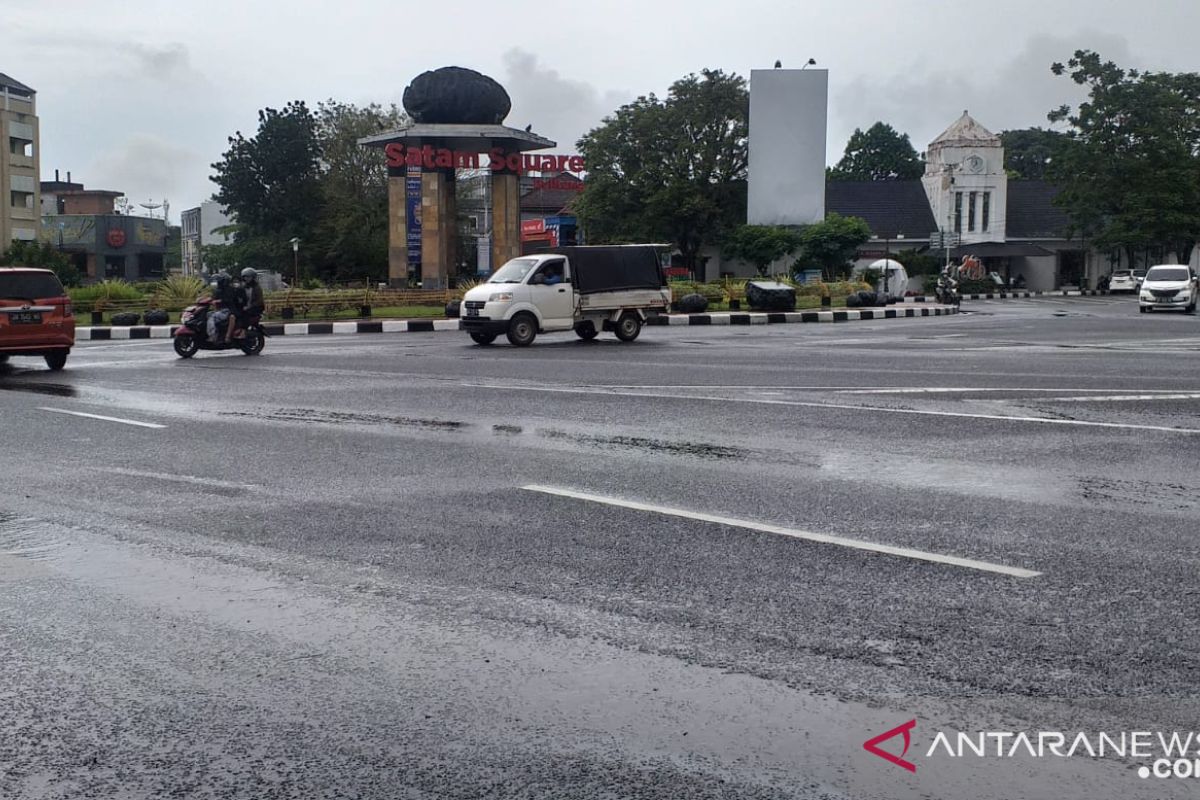 Hujan intensitas ringan-sedang guyur Tanjung Pandan sejak kemarin