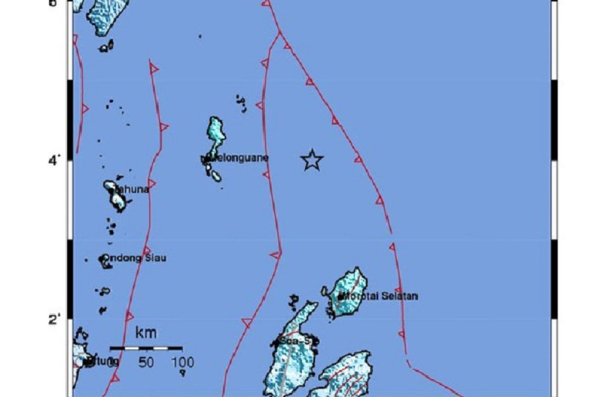 Gempa magnitudo 6,1 di Talaud tidak berpotensi tsunami