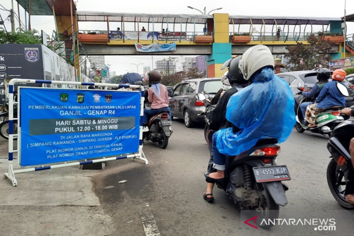 Uji coba ganjil genap di Jalan Margonda Depok dikeluhkan warga