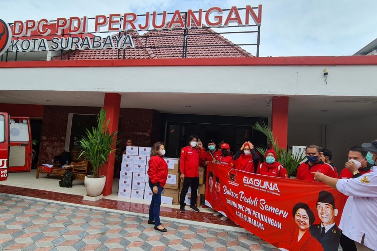 Baguna PDIP Surabaya kirim bantuan dan relawan untuk korban bencana Semeru