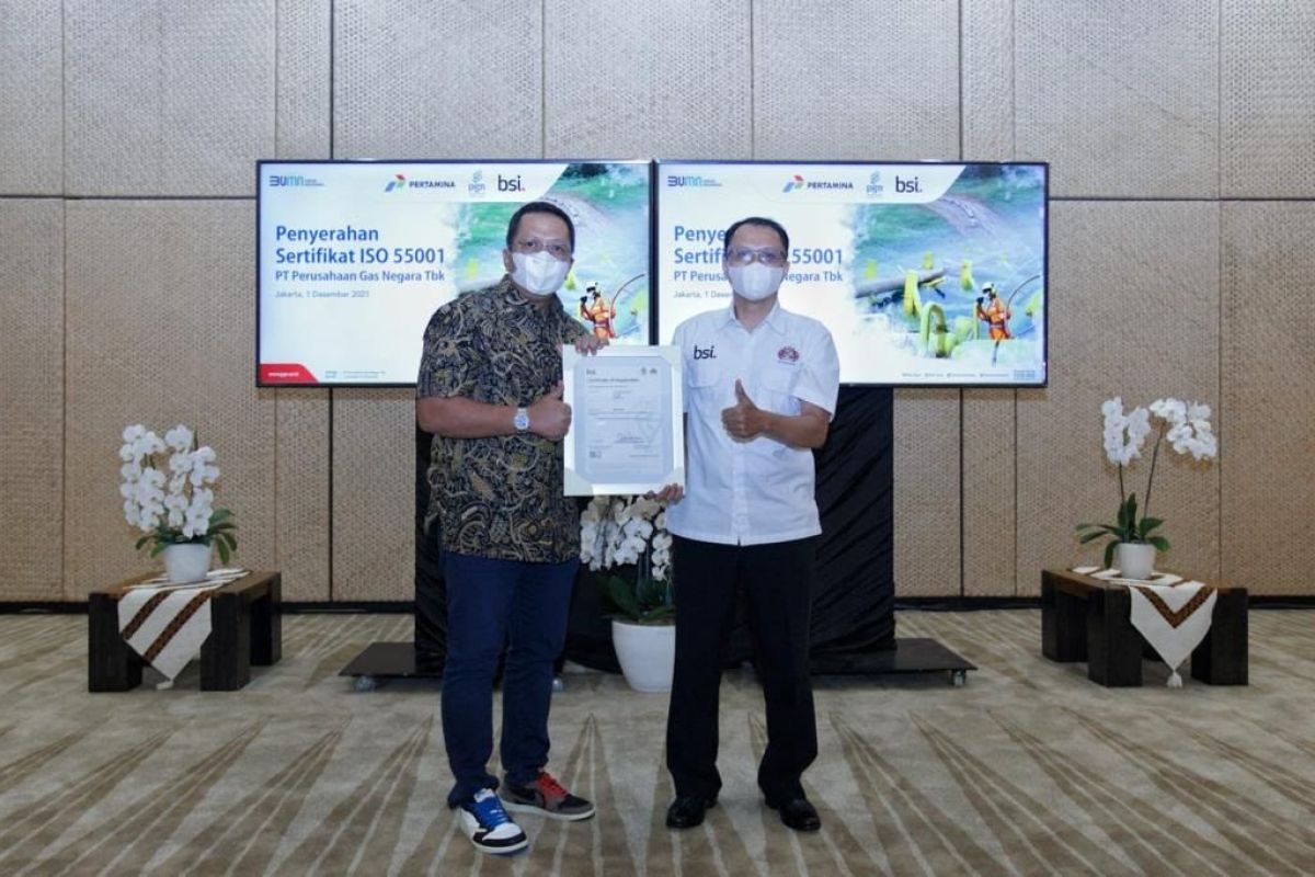 PGN raih sertifikat ISO 55001