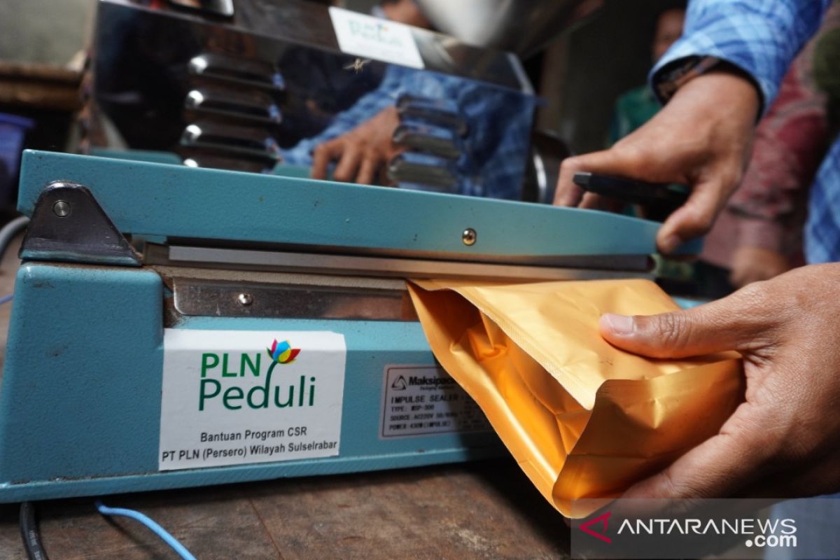 PLN beri bantuan pengolahan kopi dan saus di Jeneponto