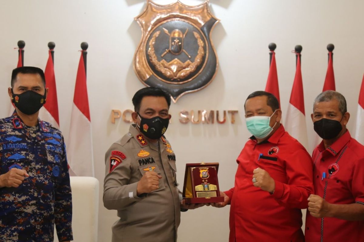 Kapolda Sumut harapkan parpol ikut percepat akselerasi vaksinasi