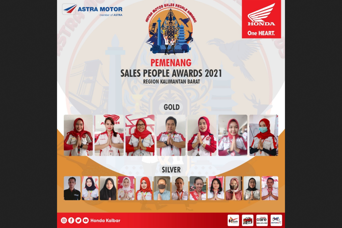 Astra Motor gelar Sales People Awards 2021