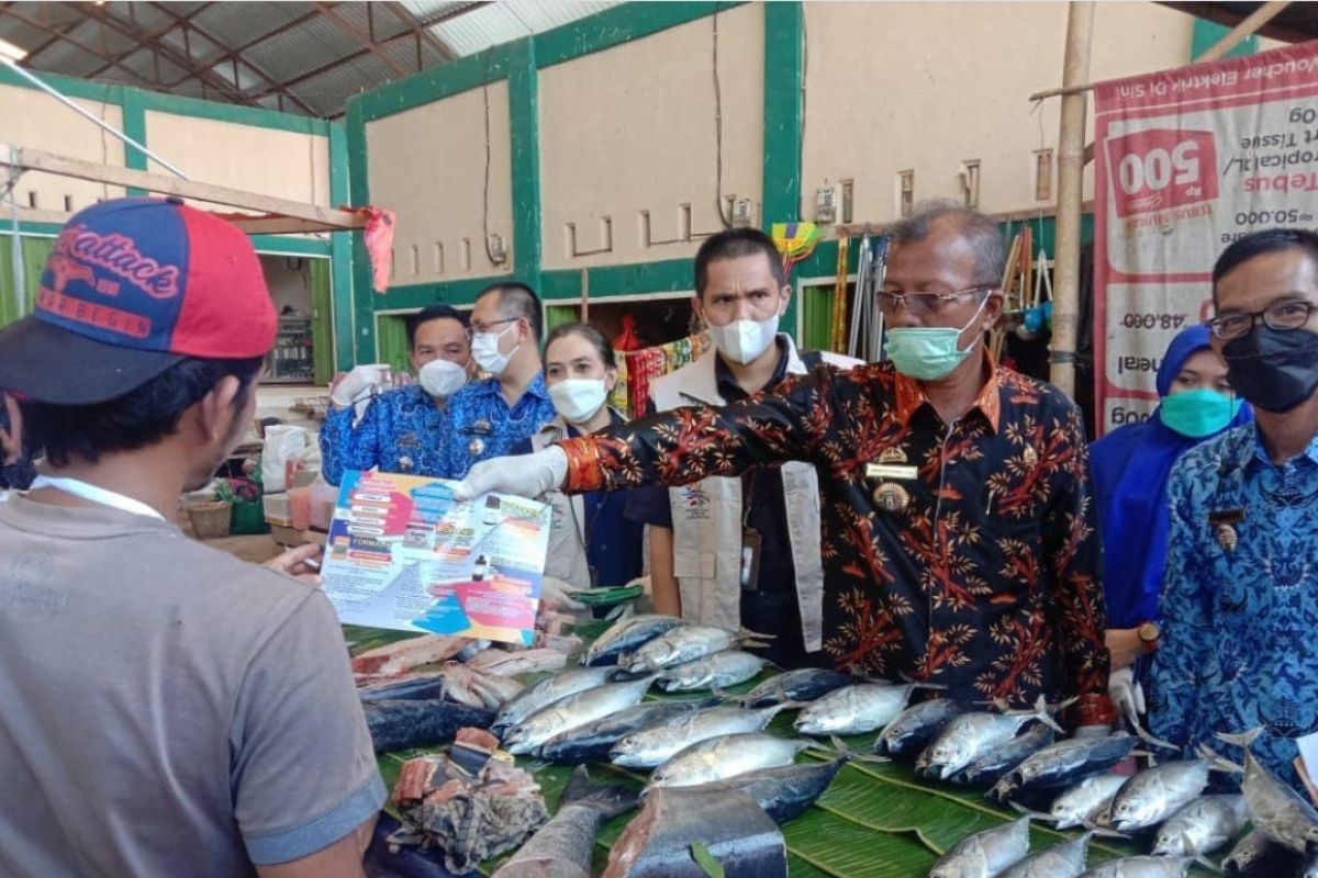 Pasar pagelaran menjadi Replikasi Pasar Aman di Kabupaten Pringsewu