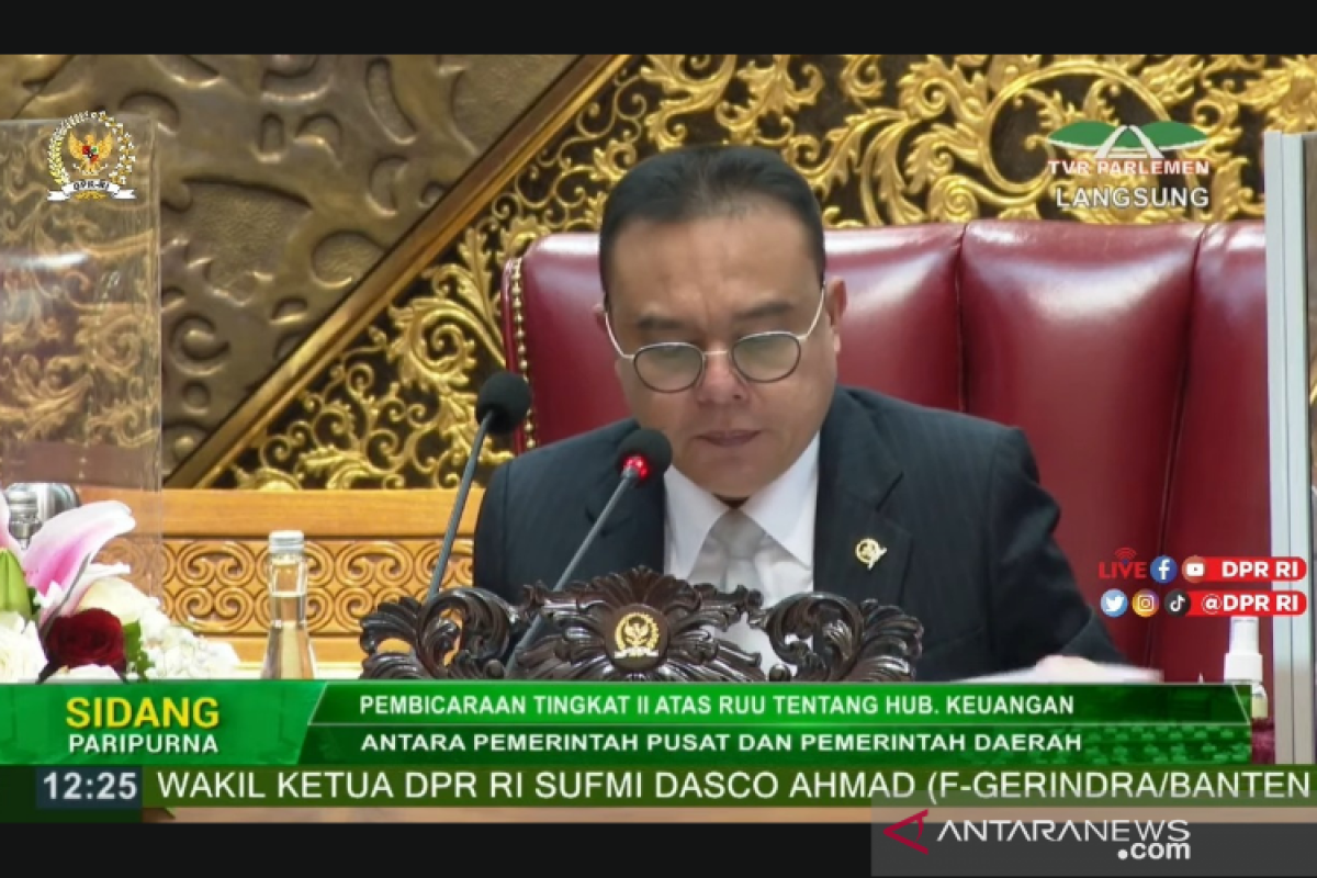 DPR setujui RUU Hubungan Keuangan Pusat-Daerah disahkan jadi UU