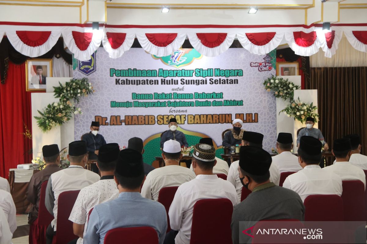 Pemkab Hss Silaturrahmi Ulama Dan Tausiyah Bersama Al Habib Segaf