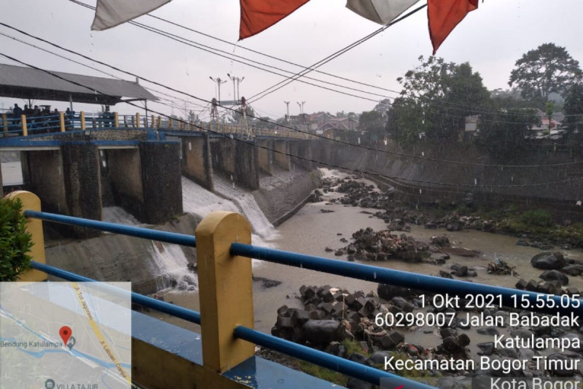 Bendung Katulampa masih aman setelah diguyur hujan seharian