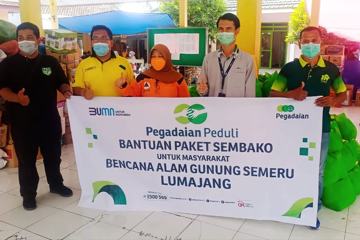 Pegadaian bantu masyarakat terdampak erupsi Gunung Semeru