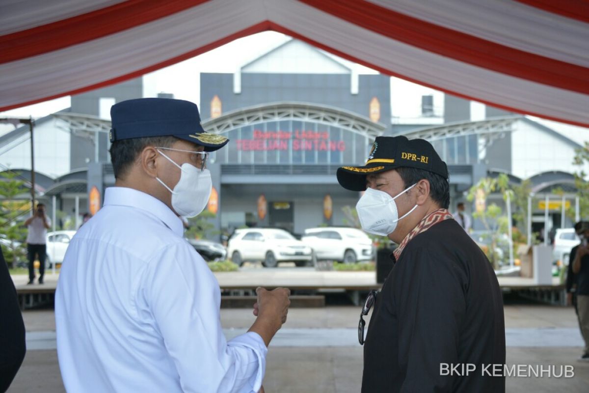 Menhub: Bandara Tebelian Sintang siap diresmikan Presiden Jokowi