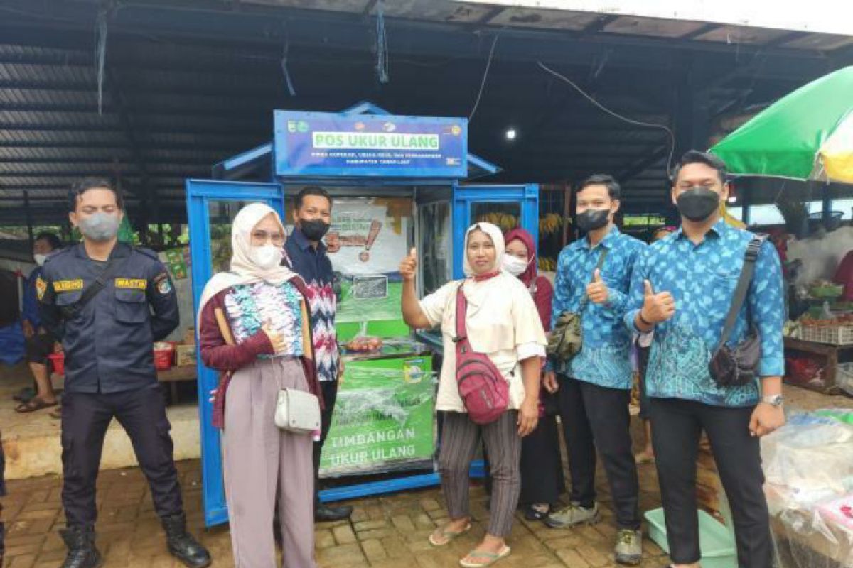 Diskopdag tempatkan dua Pos Ukur Ulang di Pasar Manuntung Berseri Pelaihari