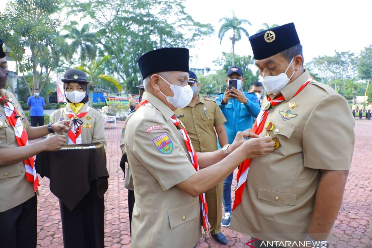 Bupati minta Pramuka Asahan jadi duta perubahan prilaku di masa pandemi