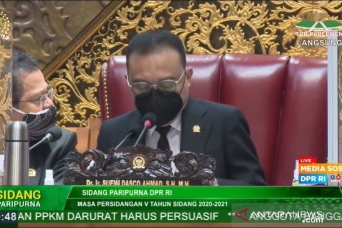 Paripurna DPR setujui 40 RUU masuk Prolegnas Prioritas 2022