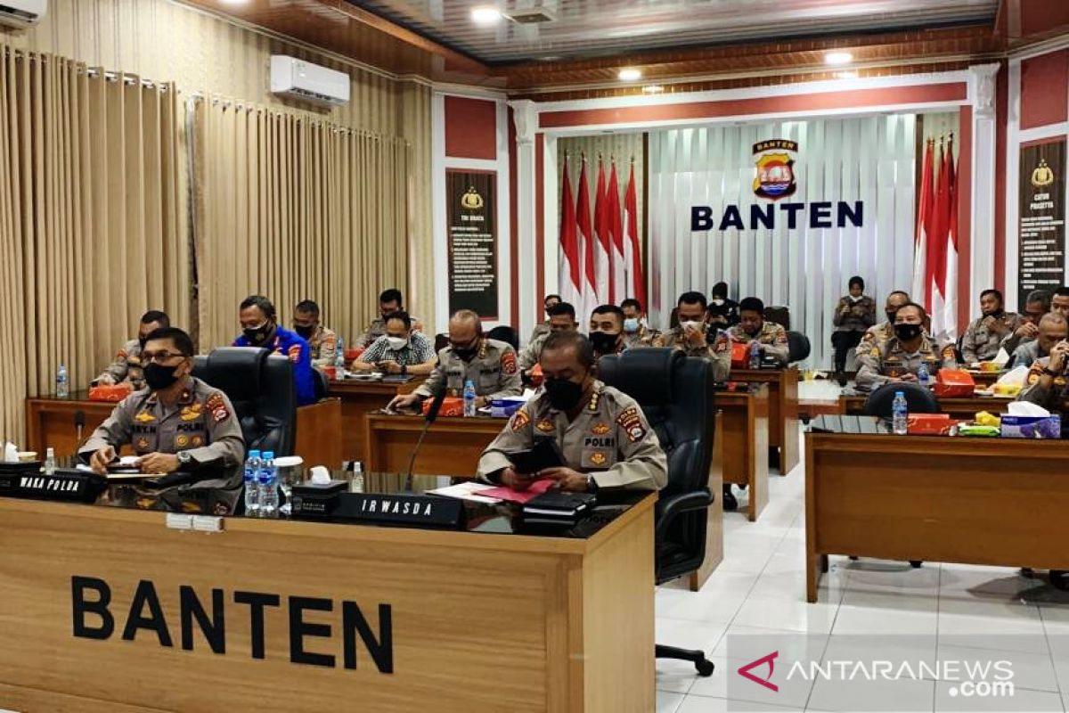 Wakapolda Banten ikuti meeting anev lanjutan vaksinasi COVID-19