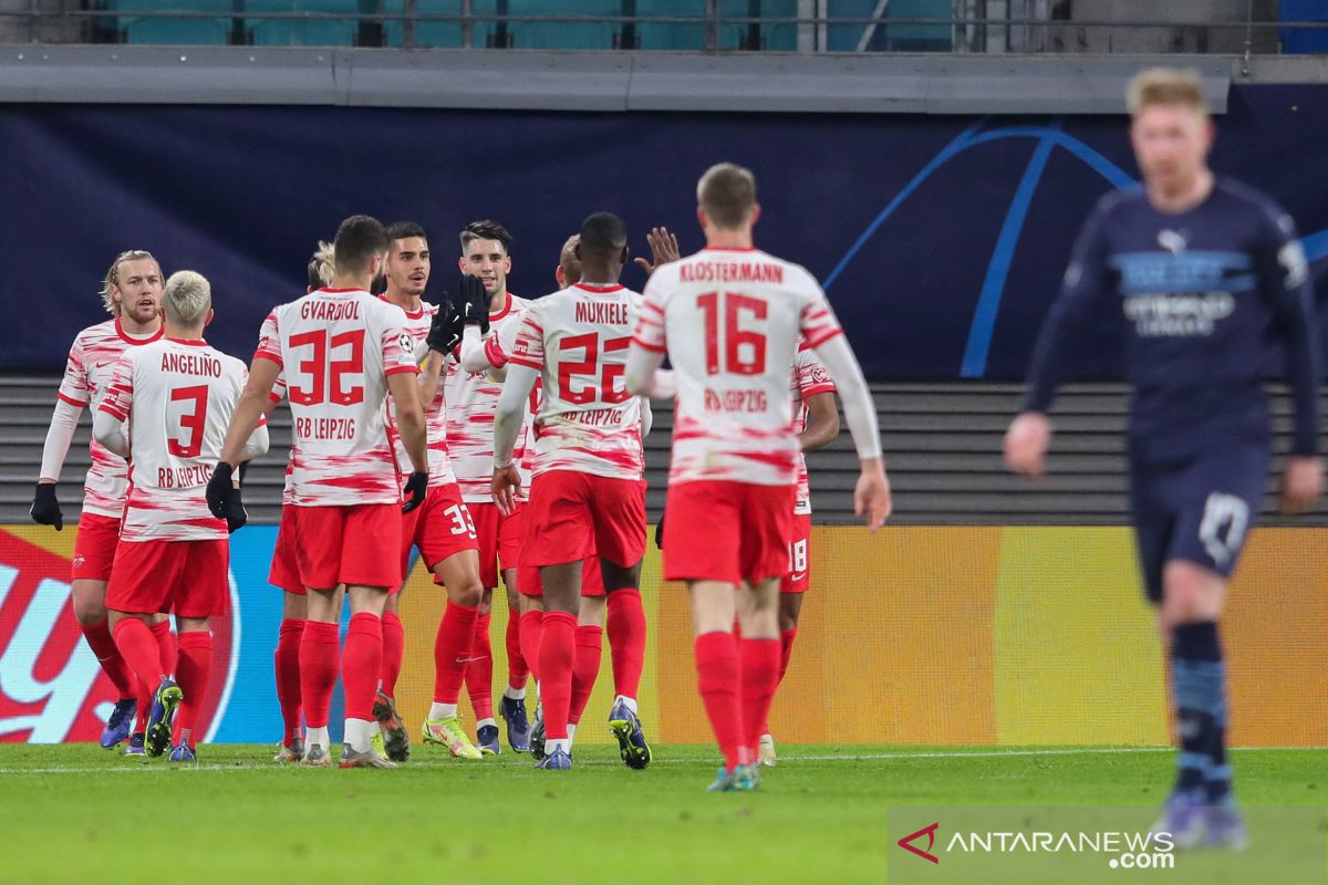 RB Leipzig sukses taklukkan Manchester City 2-1 di Red Bull Arena