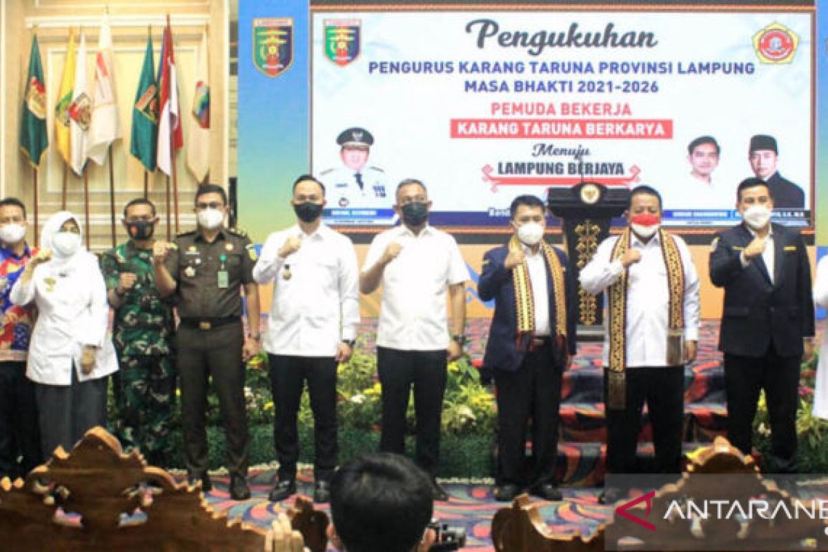 Wakil Bupati Lampung Selatan hadiri pengukuhan Karang Taruna Provinsi Lampung