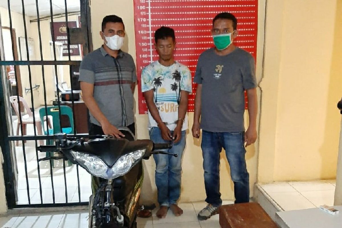 Ketahuan curi motor milik satpam RSUD Sultan Sulaiman Sergai, pria ini ditangkap