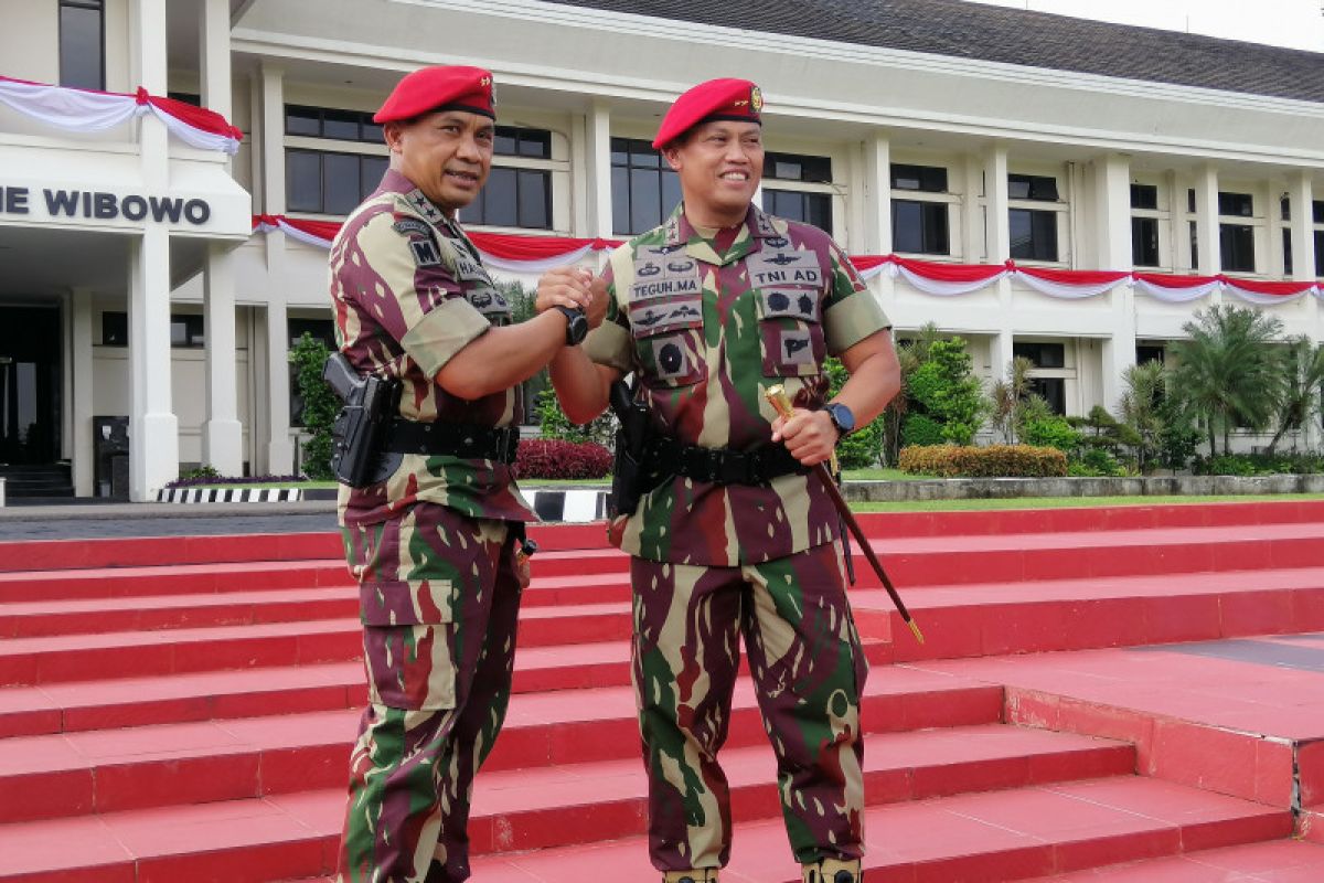 Mayjen TNI Teguh Muji Angkasa resmi  jabat Danjen Kopassus