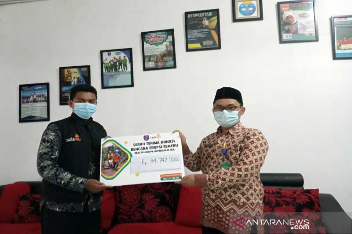 SD Muhammadiyah Surakarta galang  dana Rp34.700.000 untuk korban Semeru