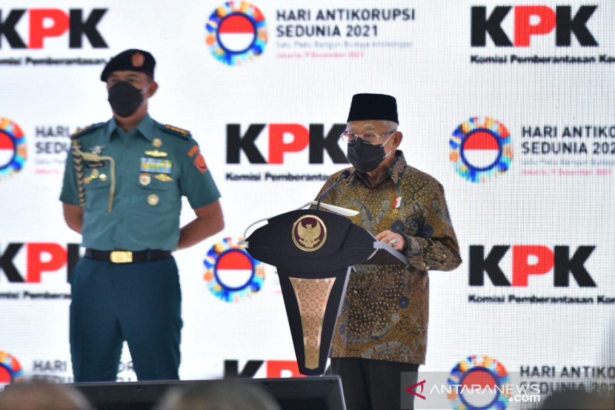 Wapres ingatkan 4 hal penting untuk perkuat budaya antikorupsi