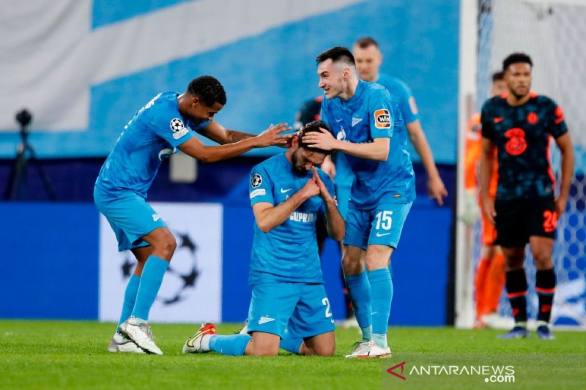 Chelsea finish peringkat dua Grup H setelah ditahan imbang Zenit 3-3,