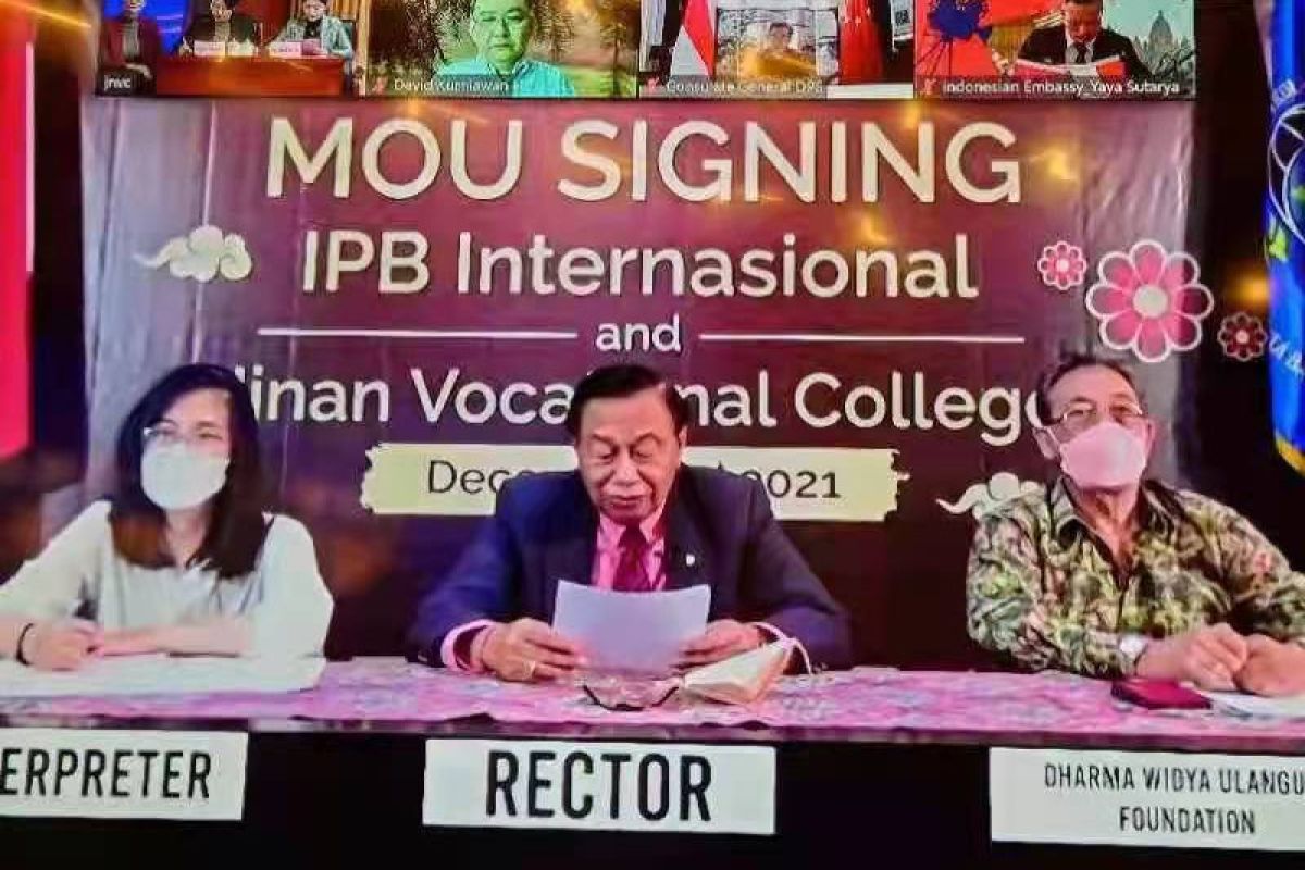 Jinan Vocational College dan IPB International tandatangani proyek kerjasama