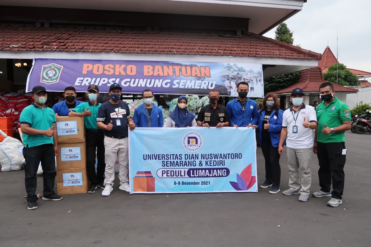 Udinus Semarang dan Kediri kirim bantuan bagi korban terdampak Gunung Semeru