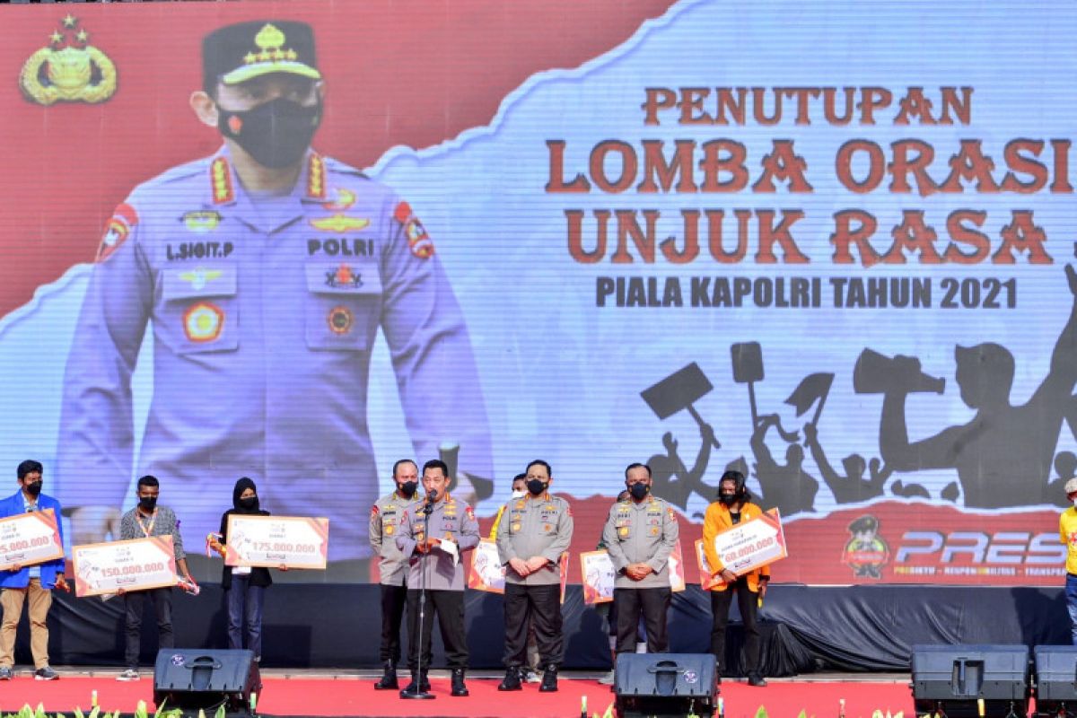 Kapolri mengajak semua pihak ciptakan alam demokrasi yang lebih baik