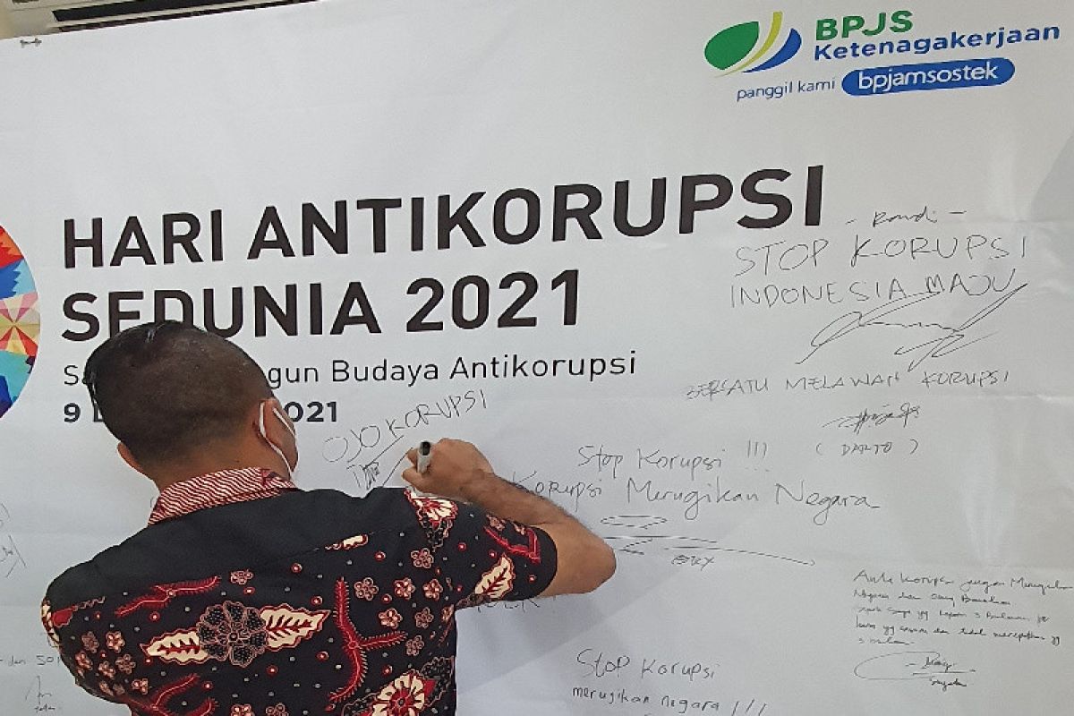 BPJAMSOSTEK Cilacap galang tanda tangan dukungan antikorupsi