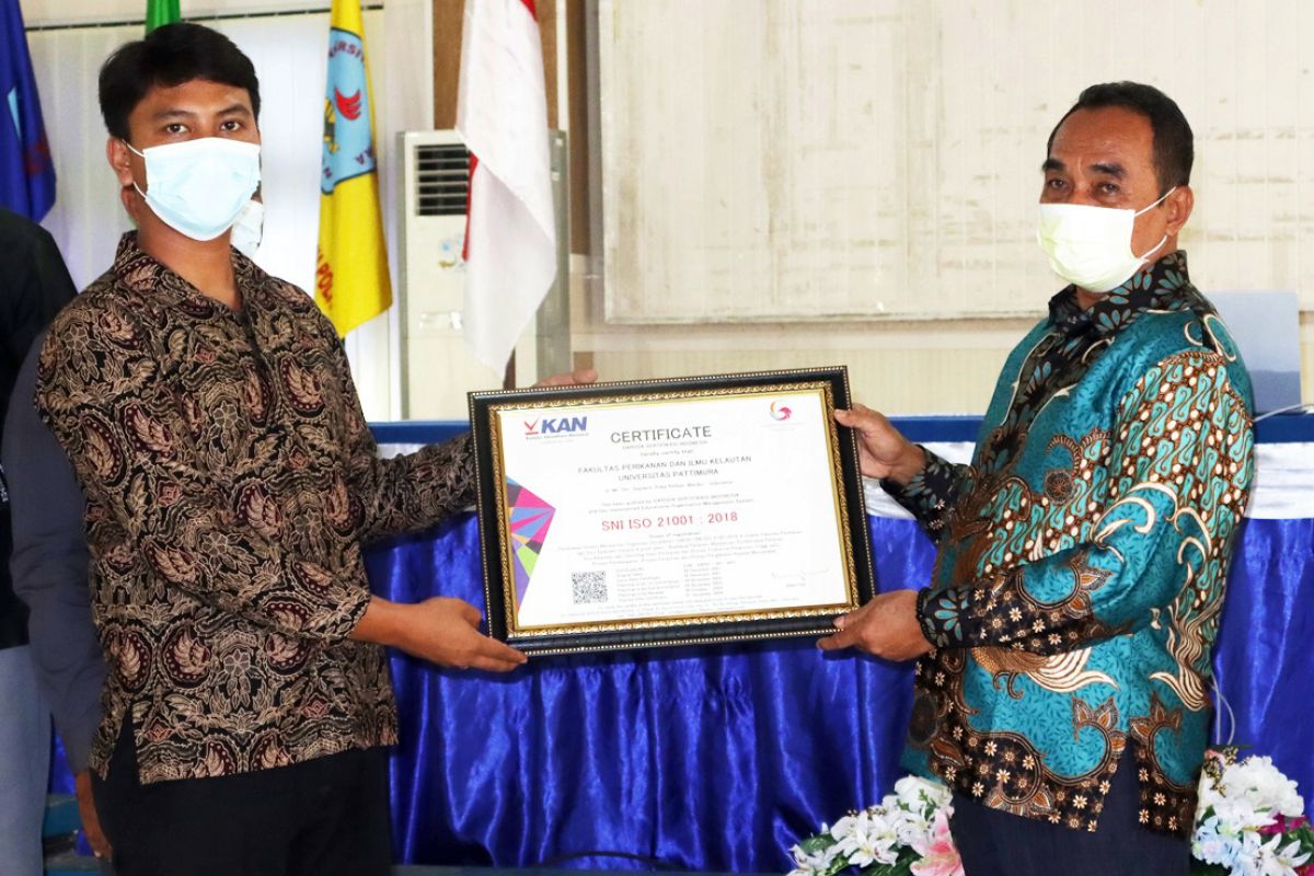 FPIK Unpatti Ambon peroleh SNI ISO 21001:2018, patut diapresiasi