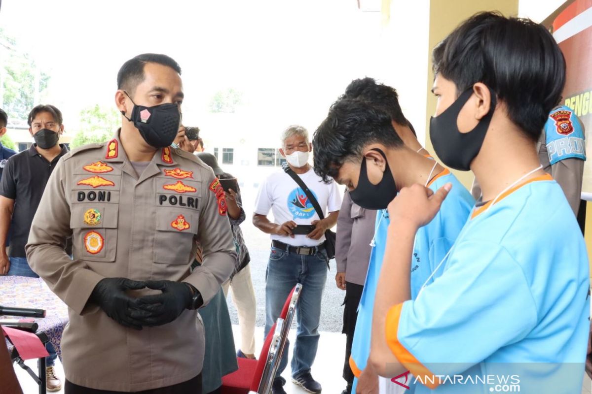 Sembilan orang pelajar pelaku pembacokan ditangkap polisi