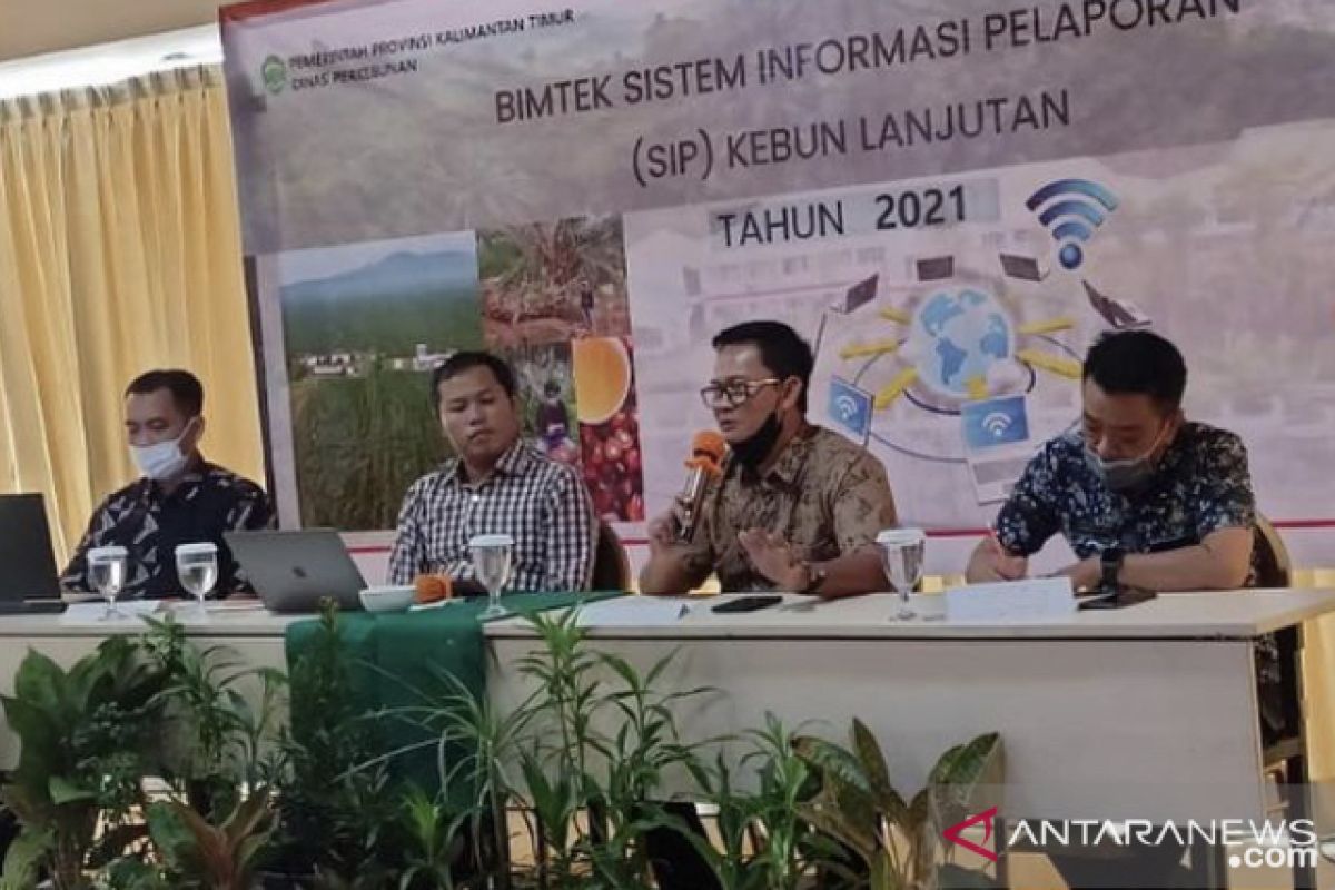 Disbun Kaltim  gelar pelatihan Sistem Informasi Pelaporan Perkebunan