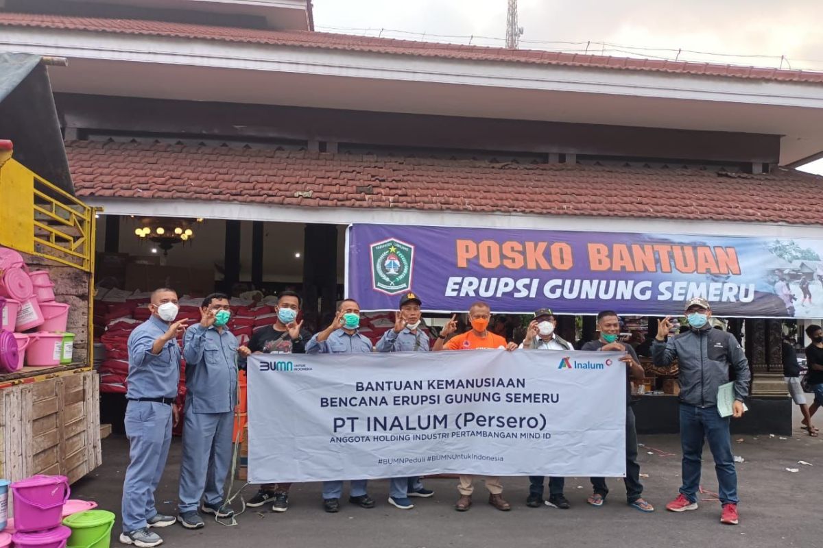 Inalum kirim bantuan logistik-relawan bantu pemulihan erupsi Semeru