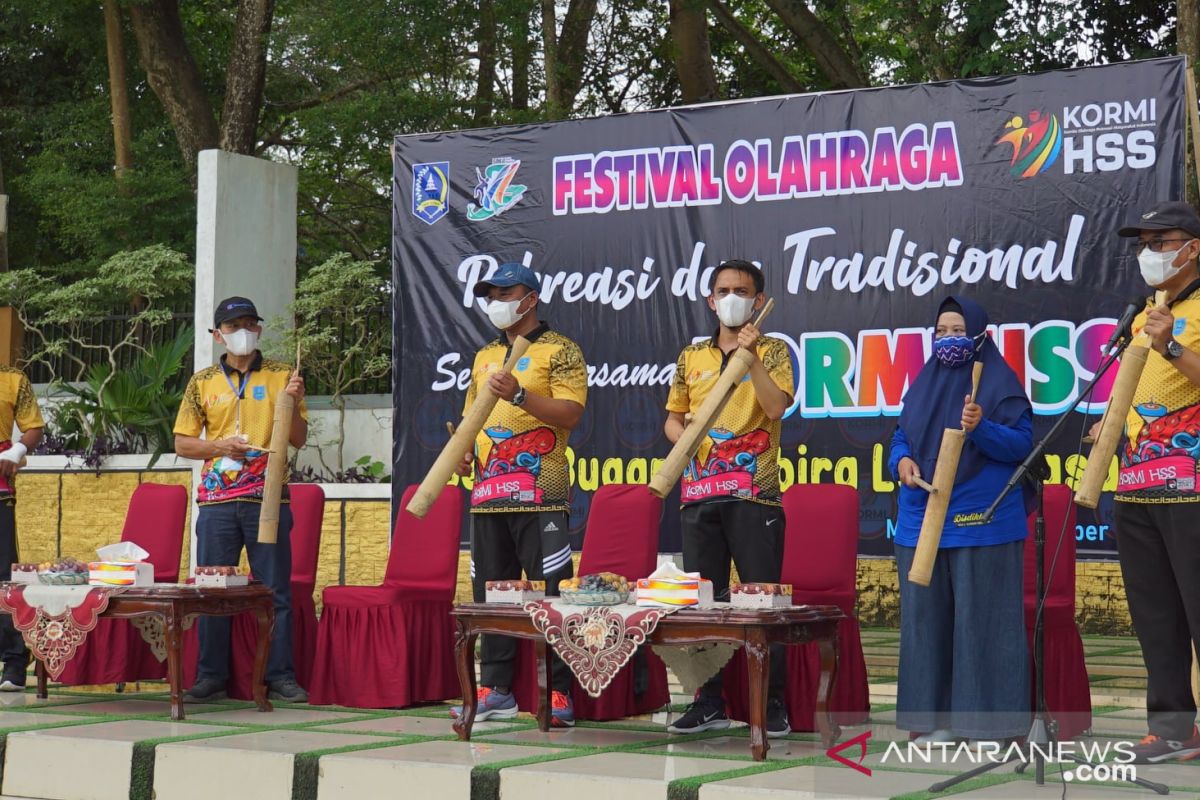 Sehari bersama KORMI HSS dalam festival olahraga rekreasi dan tradisional