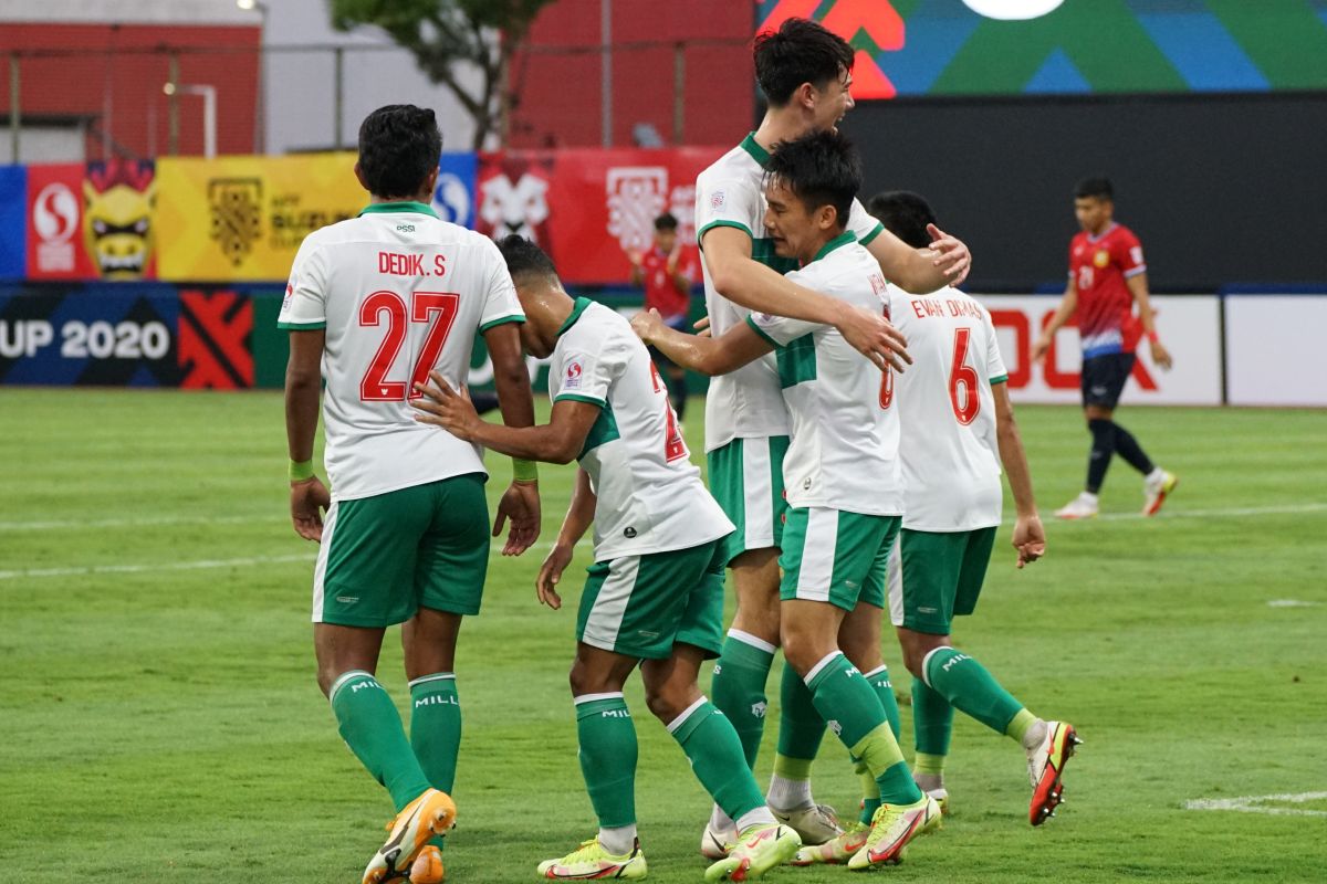 Piala AFF 2020 - Indonesia puncaki klasemen Grup B setelah hancurkan Laos 5-1