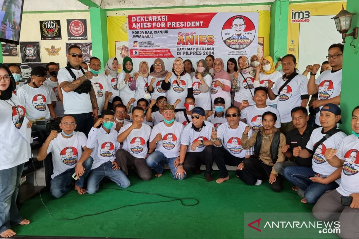 Pendukung Anies Baswedan maju Pilpres 2024 meluas hingga Cianjur
