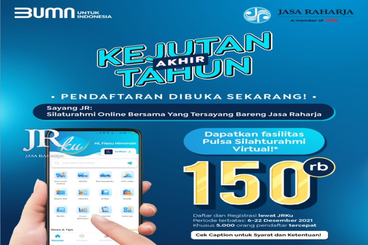 Jasa Raharja fasilitasi silaturahmi online Nataru