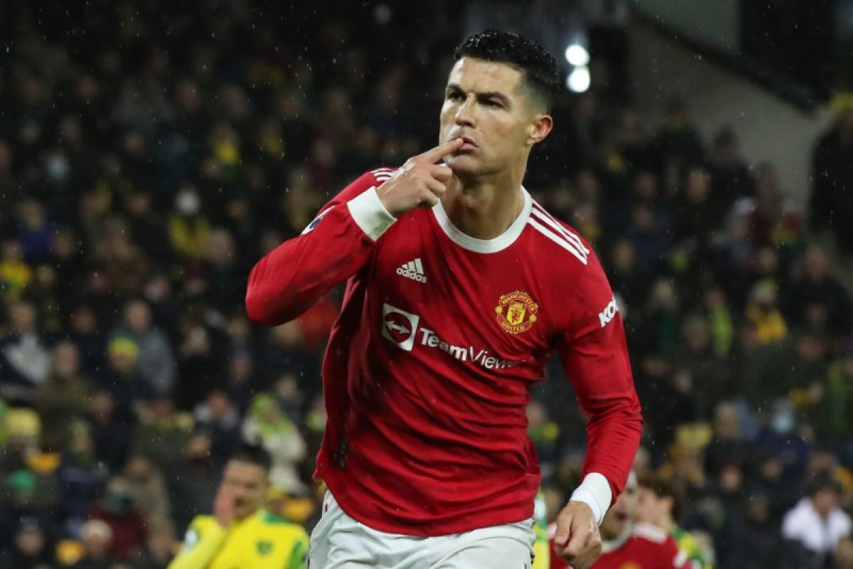 Liga Inggris-MU menang tipis 1-0 atas Norwich berkat penalti Ronaldo