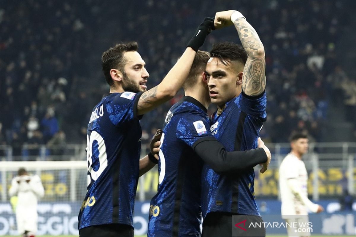 Inter ambil alih pucuk klasemen Liga Italia selepas cukur Cagliari 4-0