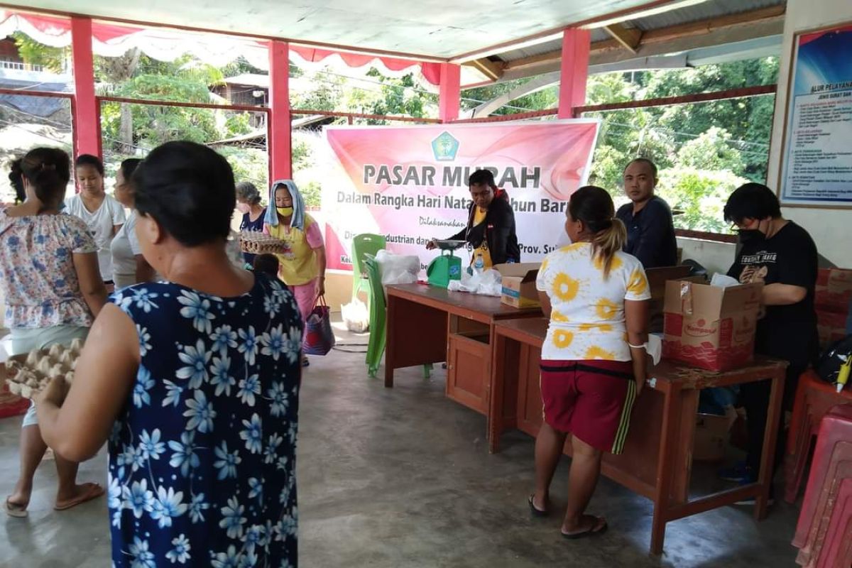 Disperindag Sulut gelar pasar murah di Pulau Lembeh