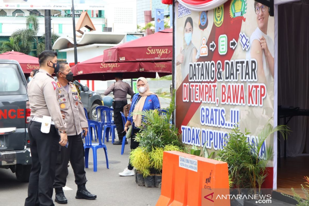 Polresta Banjarmasin jadikan Pos Nataru gerai vaksinasi presisi