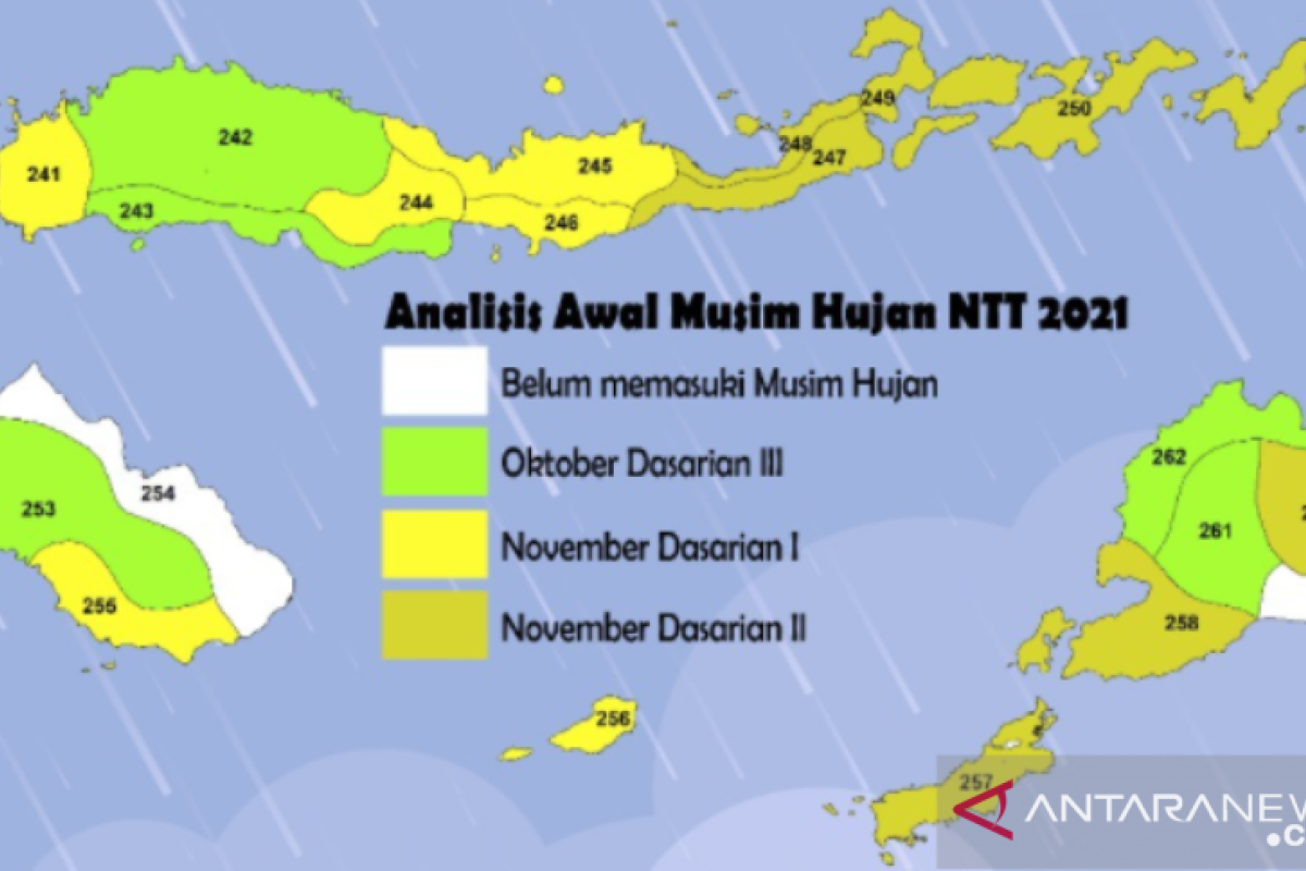 BMKG sebut dua zona musim di NTT belum memasuki musim hujan