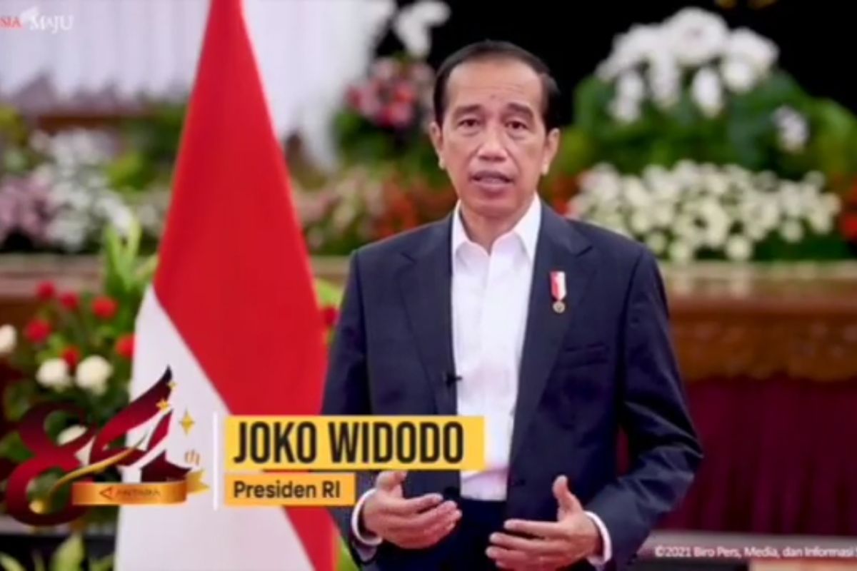 Presiden Jokowi berikan ucapan selamat HUT ke-84 LKBN ANTARA